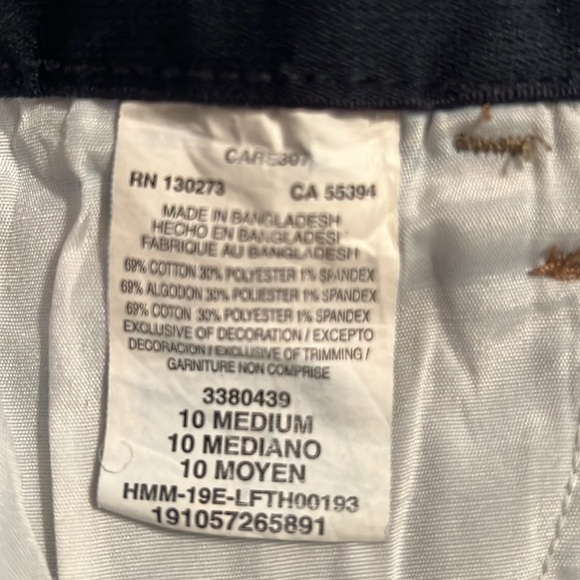 Lee Regular Fit Mid-Rise Denim Capris Size 10 Medium - Picture 5 of 5